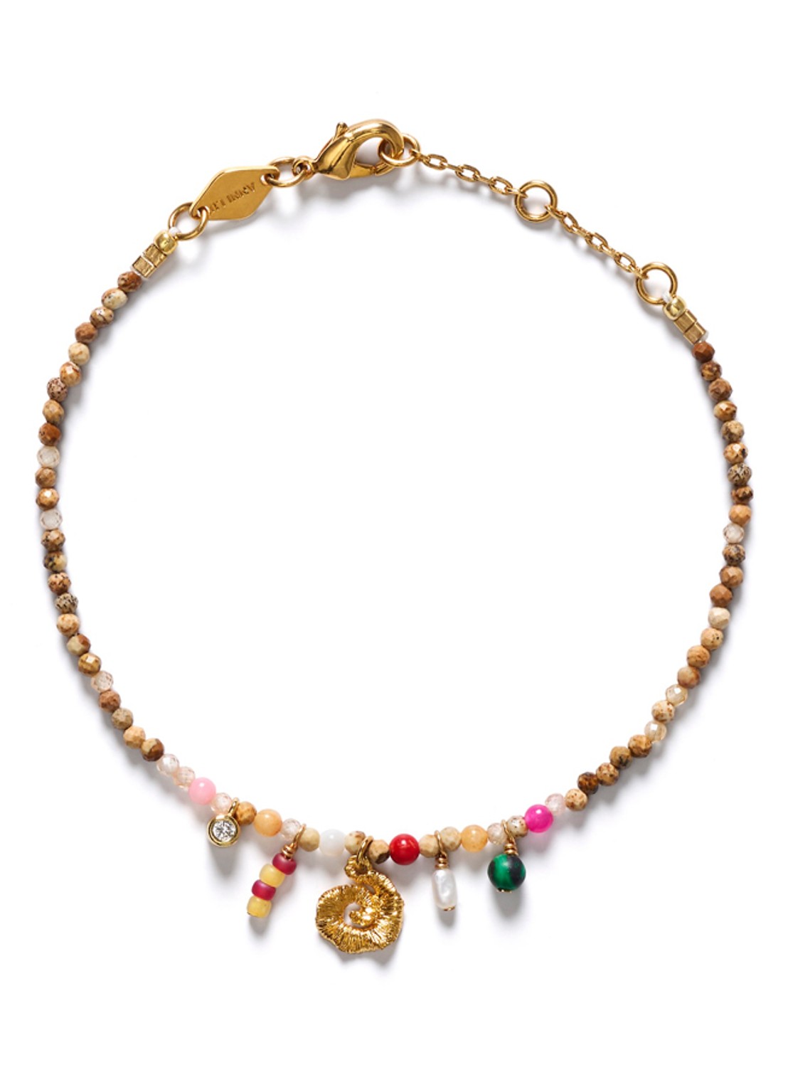 ANNI LU Sandy Harmony armband verguld - voorkant goud