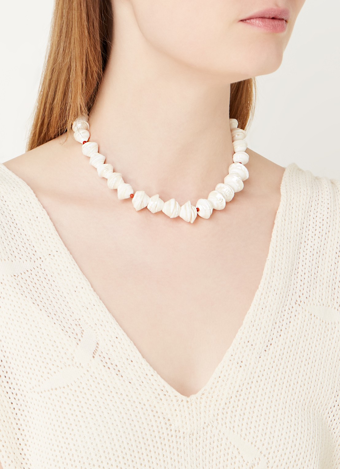 ANNI LU Seashell Smiles ketting  - voorkant 3 goud