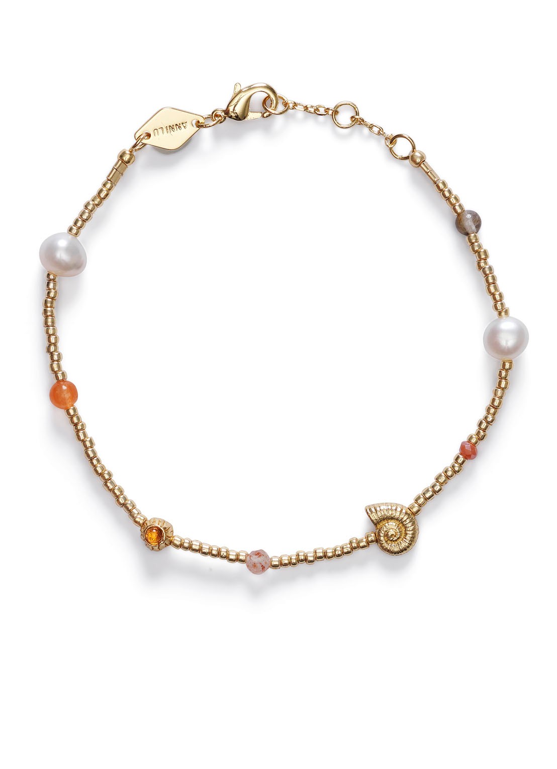 ANNI LU Spirale d'Or armband verguld - voorkant goud