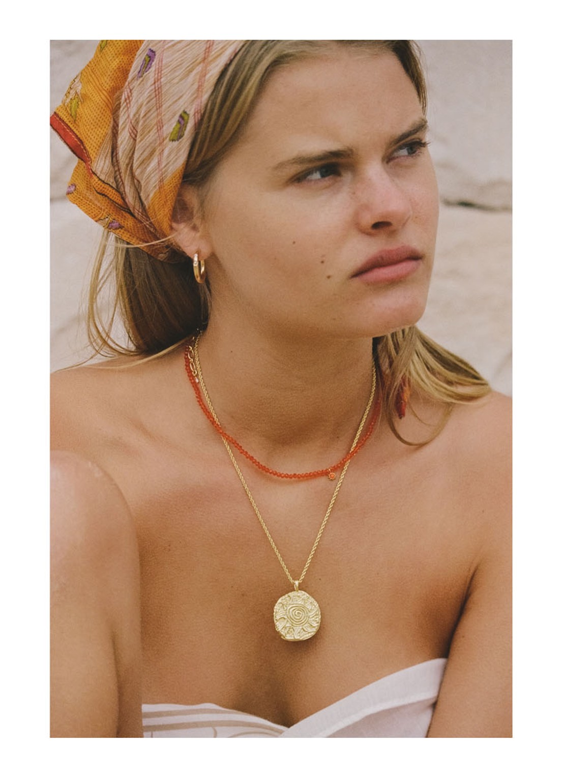 ANNI LU Sunny Side Up ketting verguld  - detail 3 goud