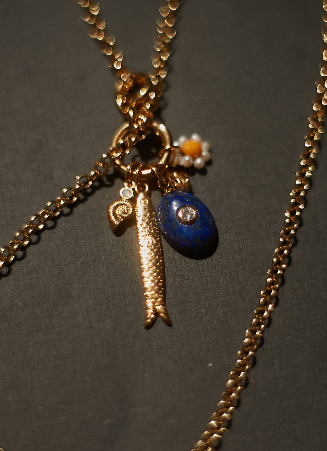 ANNI LU Swimclub ketting verguld - detail 4 goud