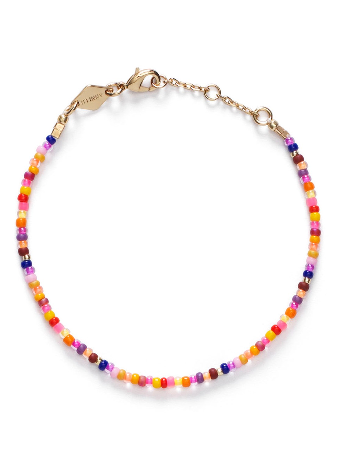 ANNI LU Tutti Neon armband verguld - voorkant goud
