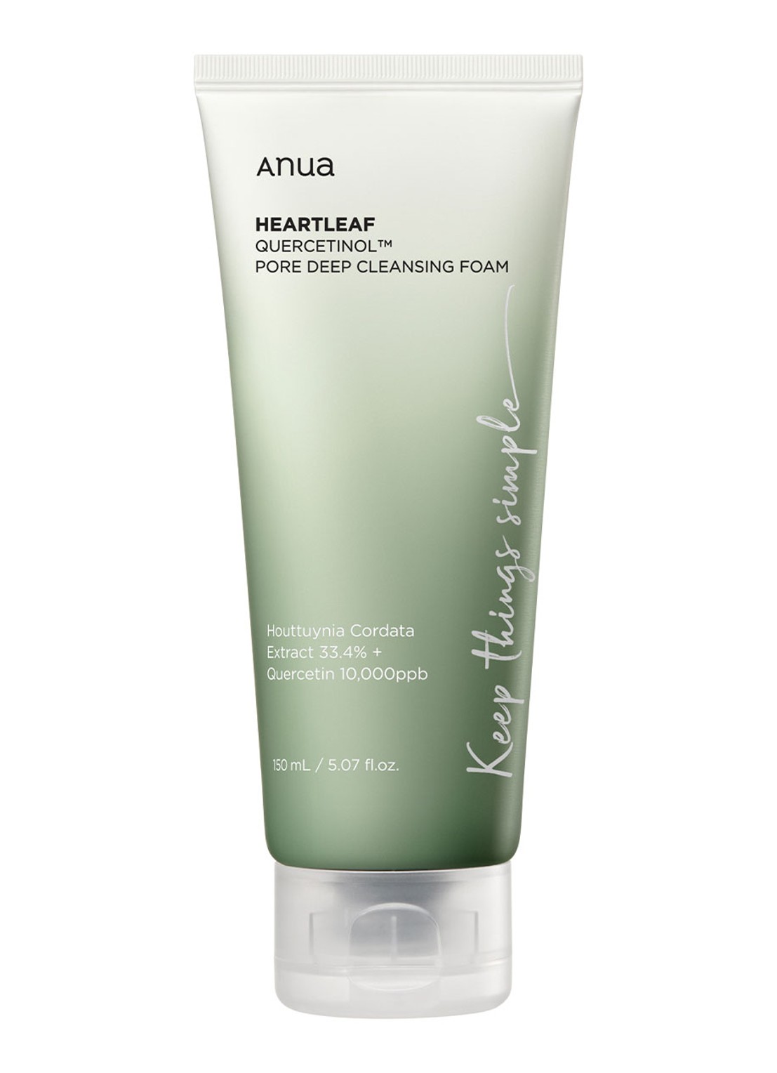 Anua Heartleaf Quercetinol Pore Deep Cleansing Foam - reinigingsschuim - voorkant undefined