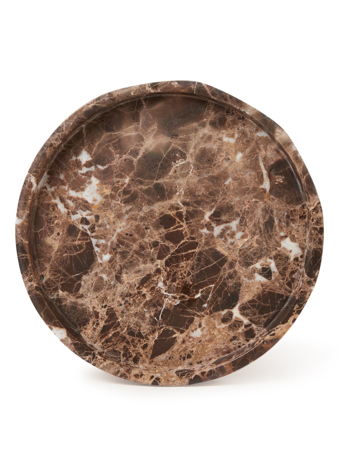 Aquanova Hammam opbergschaal 30 cm - voorkant 2 donkerbruin