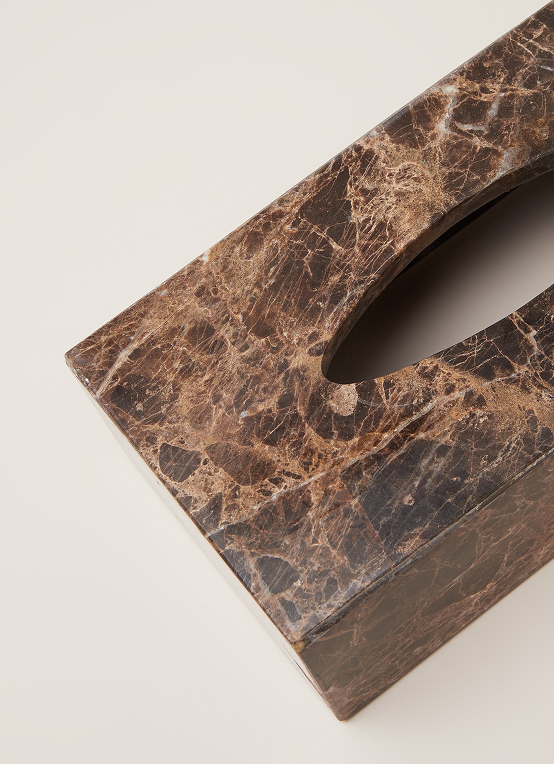 Aquanova Hammam tissuebox 25,5 cm  - detail 3 donkerbruin