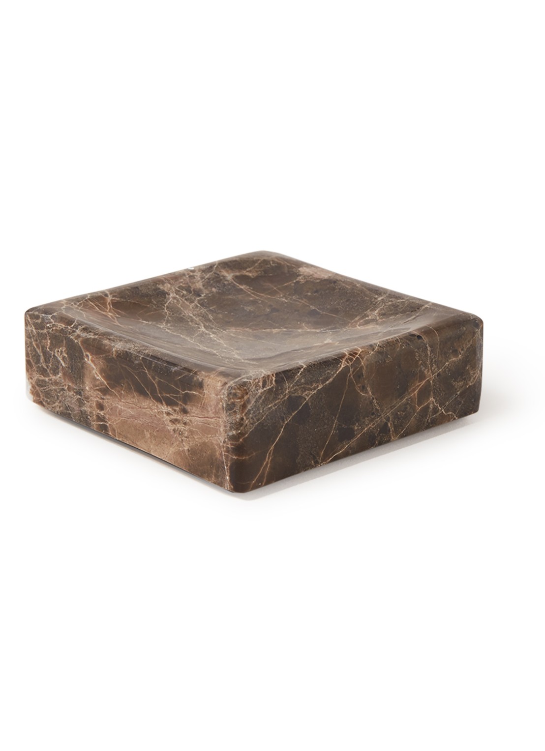 Aquanova Hammam zeepschaaltje 10 cm  - voorkant 2 donkerbruin