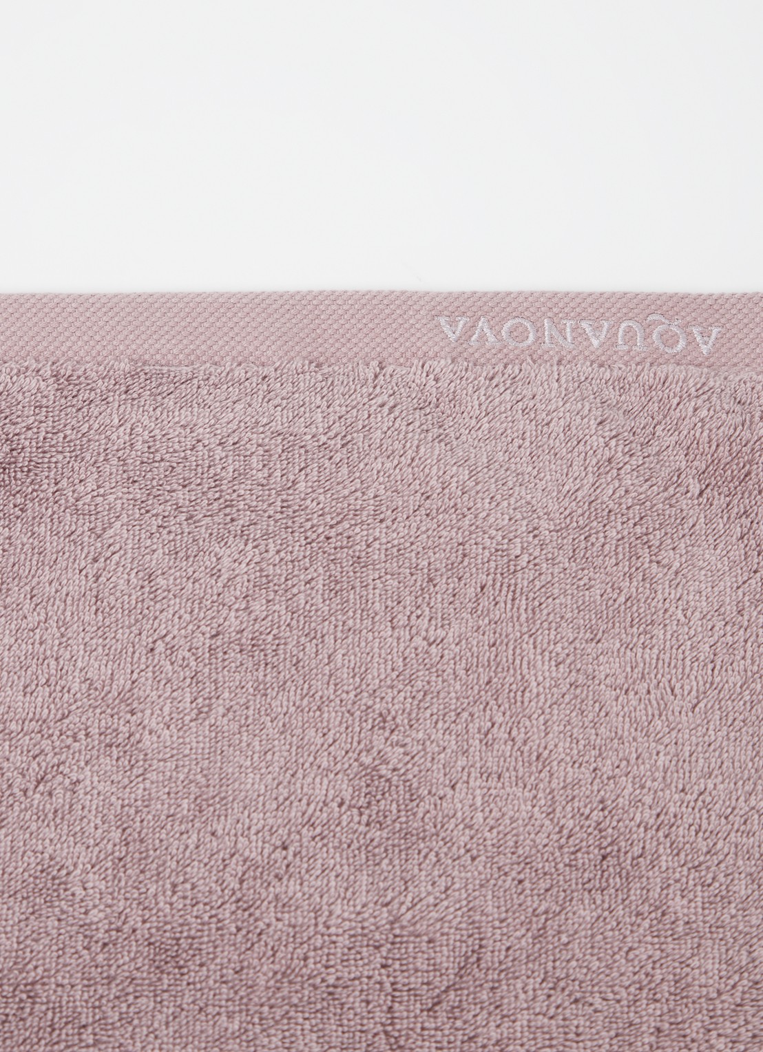 Aquanova London badhanddoek - 600 gr/m² - 55 x 100 cm - detail taupe