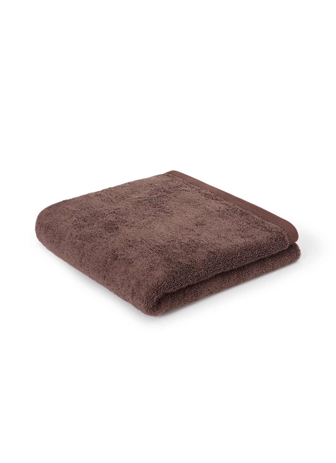 Aquanova London badhanddoek - 600 gr/m² - 55 x 100 cm - voorkant bruin