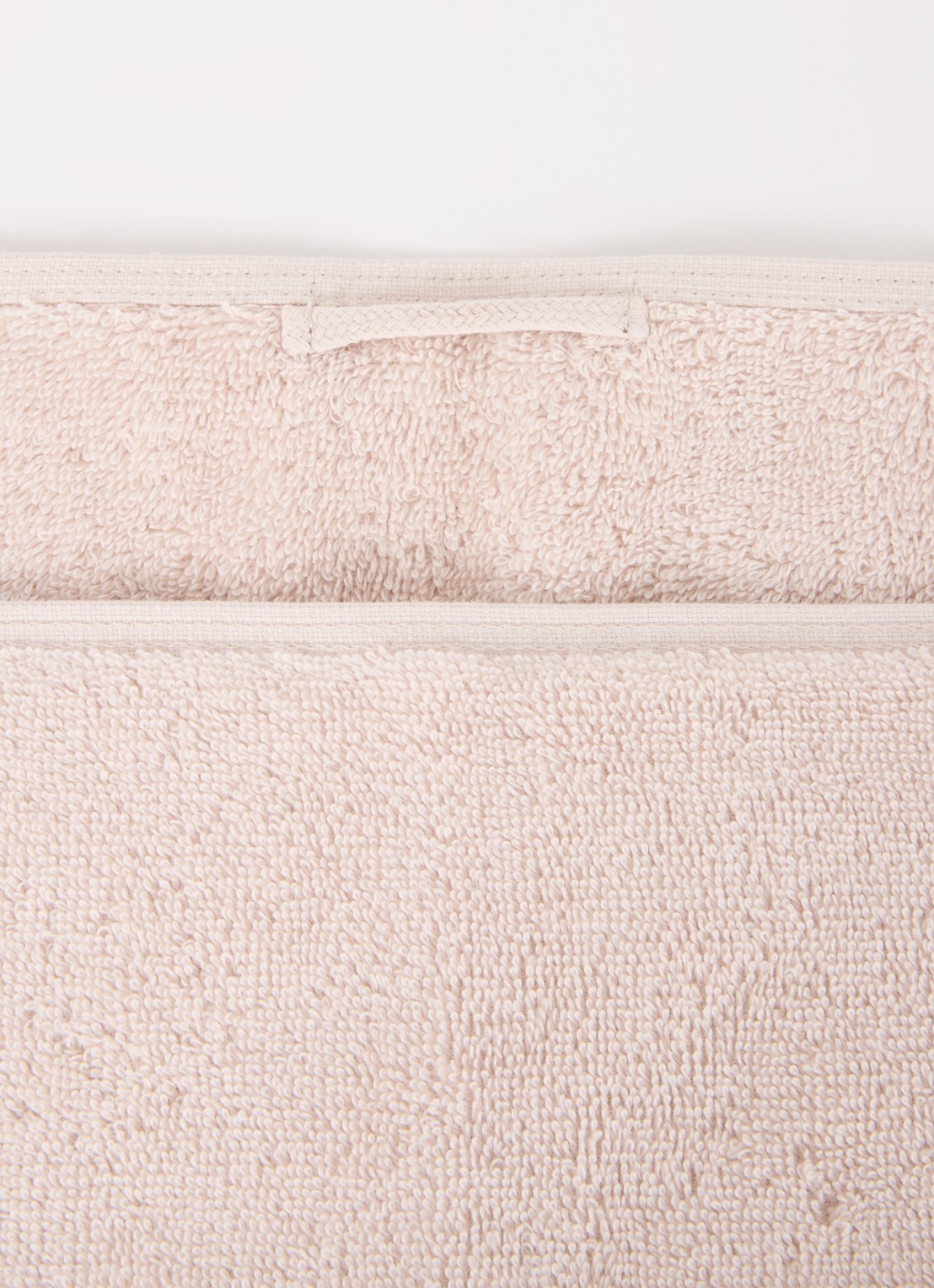Aquanova London badhanddoek - 600 gr/m² - 55 x 100 cm - detail beige
