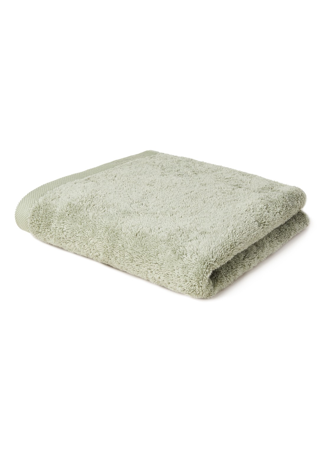 Aquanova London badhanddoek - 600 gr/m2 - 55 x 100 cm - voorkant 2 mosgroen