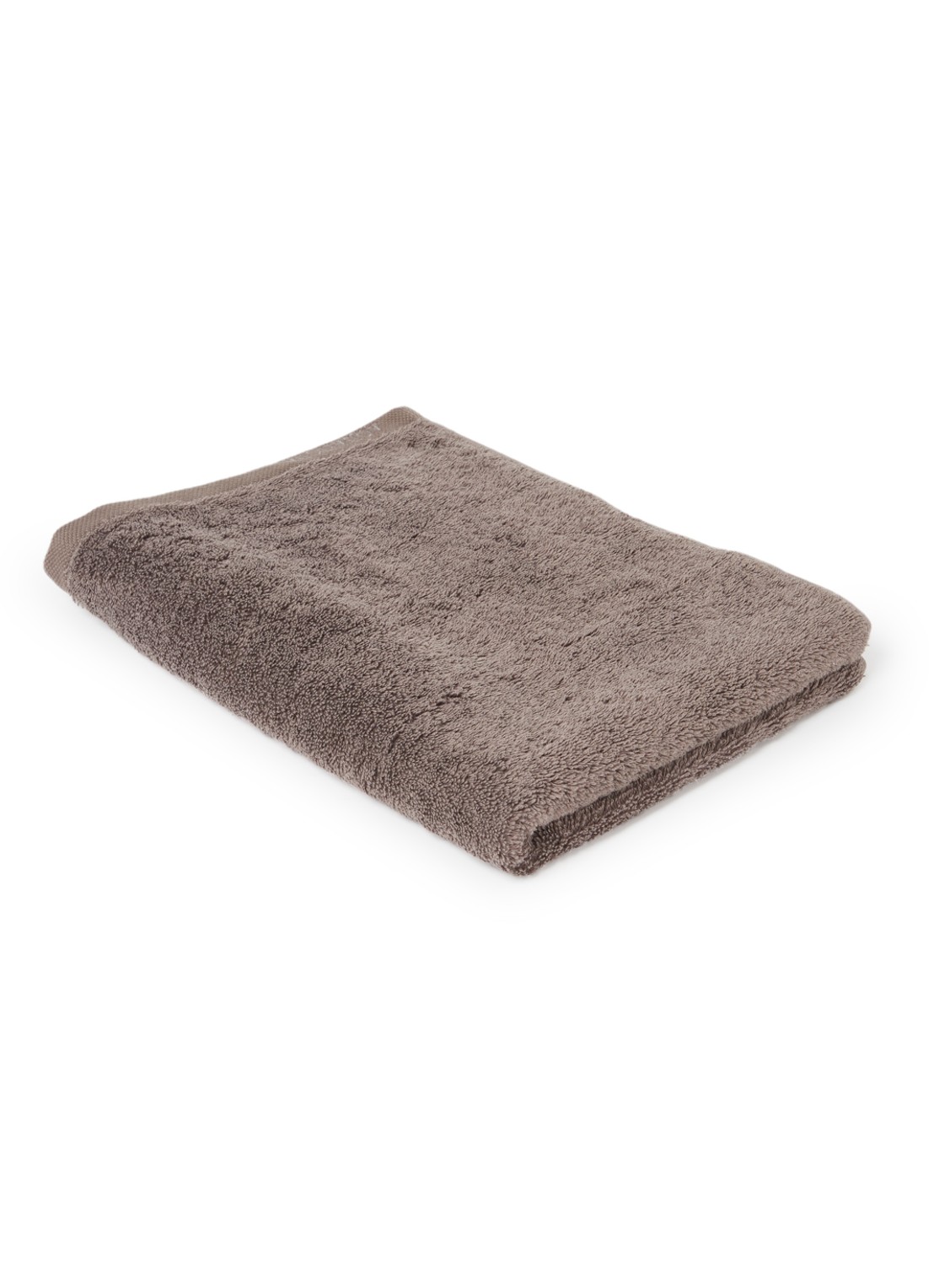 Aquanova London badhanddoek van Egyptisch katoen - 600 gr/m2 - 55 x 100 cm - voorkant lichtbruin