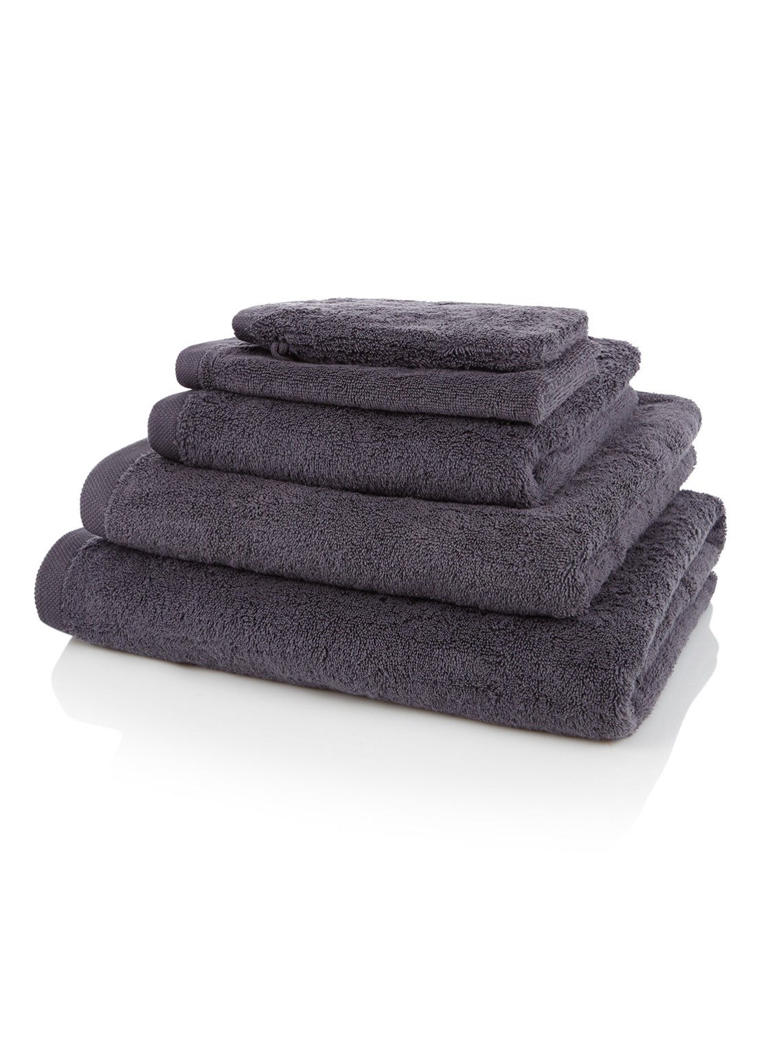 Aquanova London badlaken - 600 gr/m2 - 100 x 150 cm - voorkant antraciet