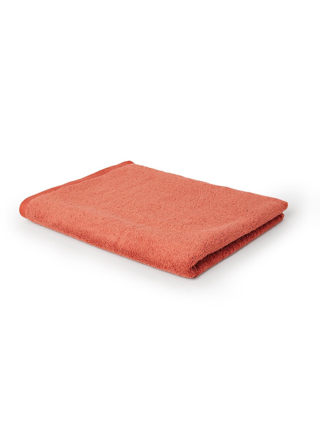 Aquanova London badlaken 70 cm x 130 cm - voorkant oranjerood