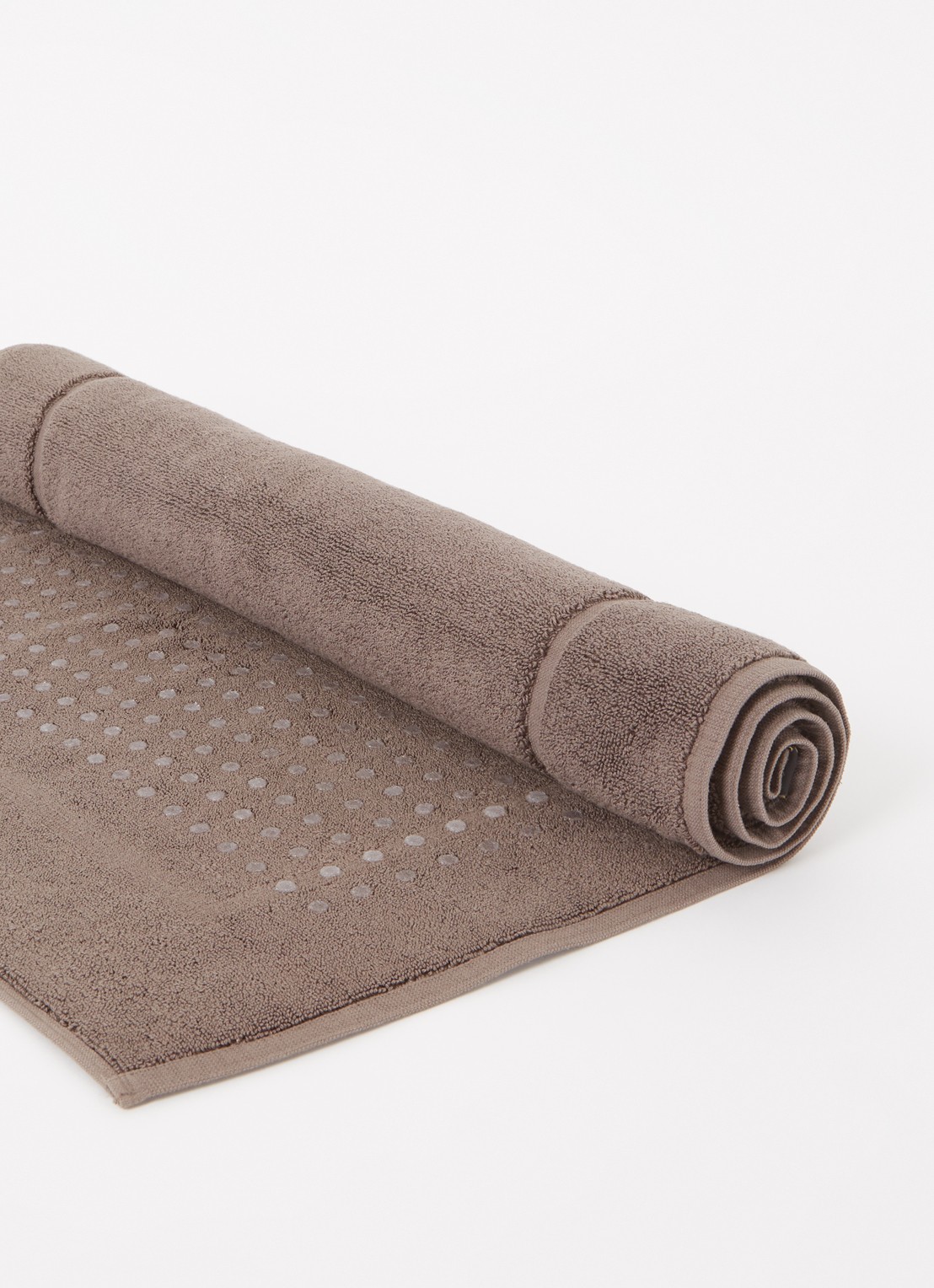 Aquanova London badmat 60 x 100 cm - voorkant 2 donkerbruin