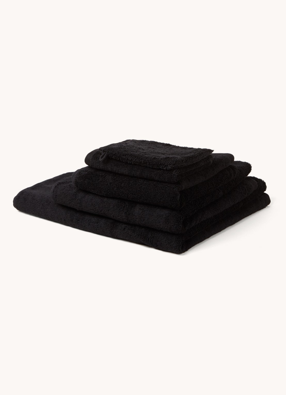 Aquanova London gastendoek 30 cm x 50 cm - voorkant 2 zwart