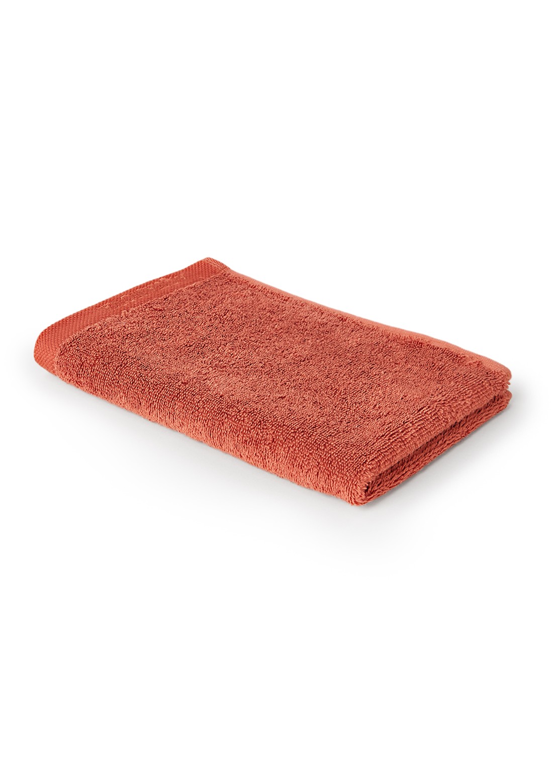 Aquanova London gastendoek 30 cm x 50 cm - voorkant 2 oranjerood