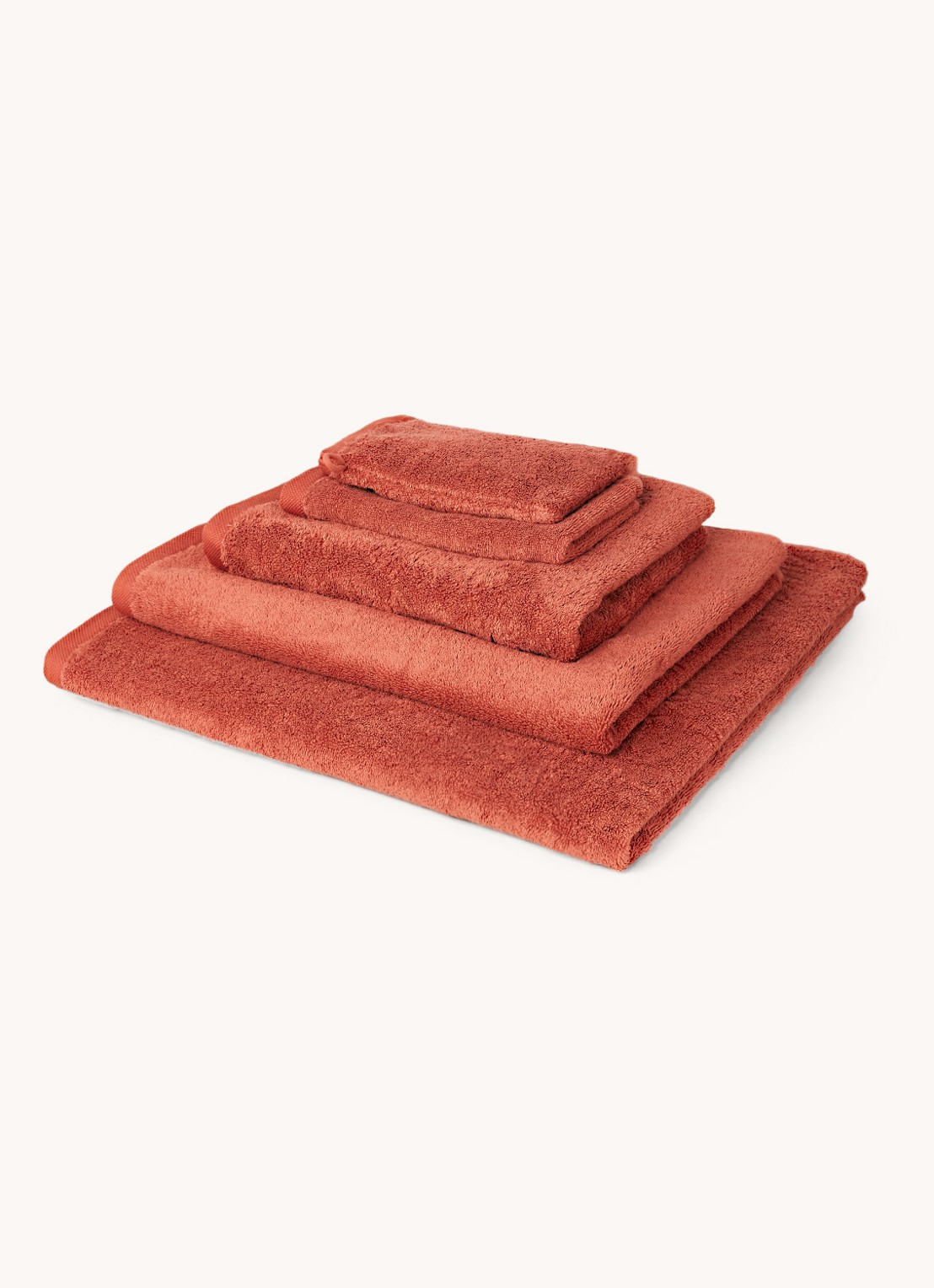 Aquanova London gastendoek 30 cm x 50 cm - voorkant 3 oranjerood