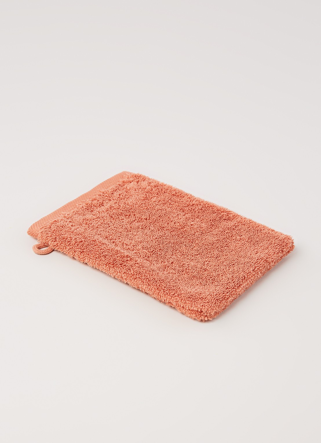 Aquanova London washand 16 x 22 cm - voorkant 3 lichtoranje