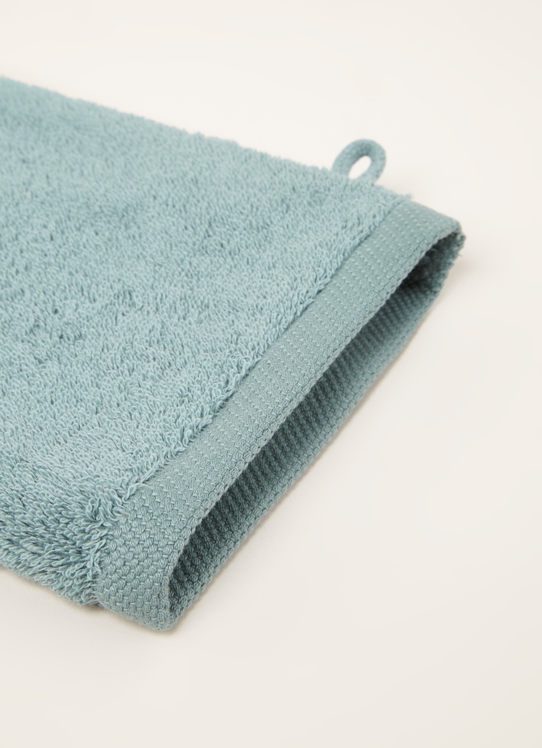 Aquanova London washand 16 x 22 cm - detail turquoise