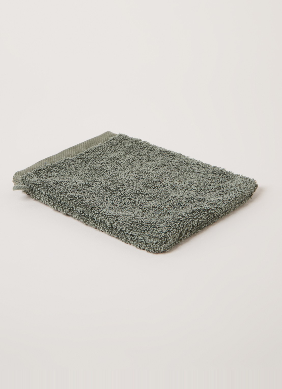 Aquanova London washand 16 x 22 cm - voorkant 3 legergroen