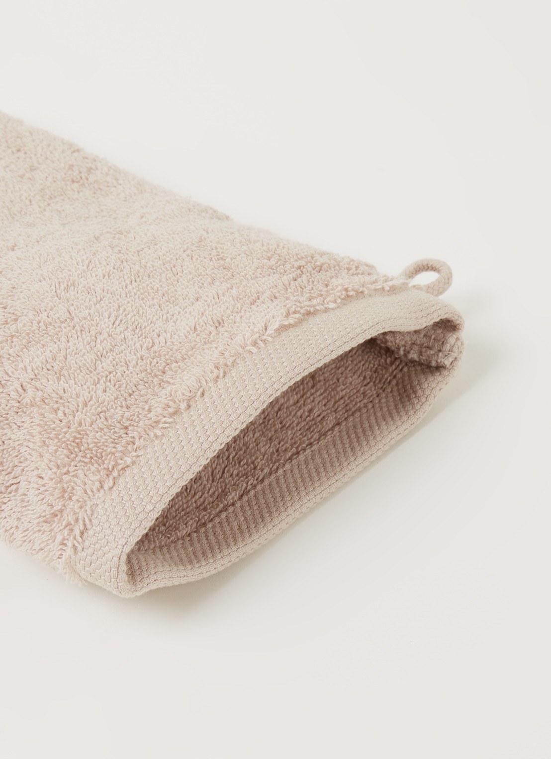 Aquanova London washand - 600 gr/m² - 16 x 22 cm - detail donkerbeige
