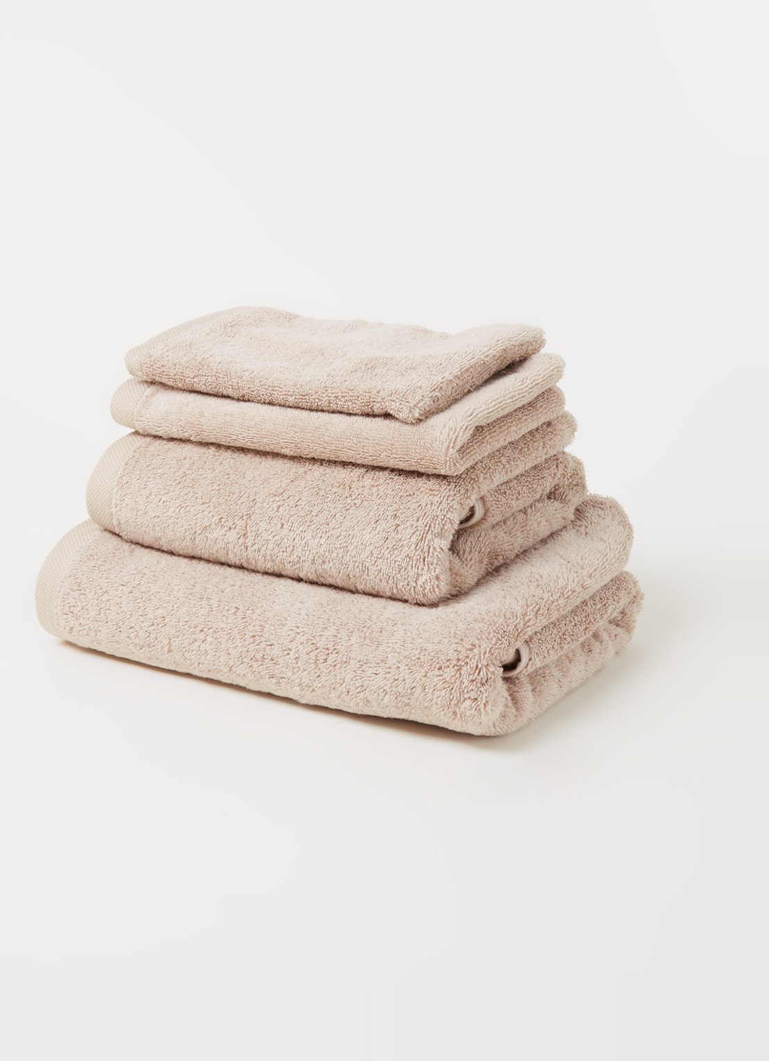 Aquanova London washand - 600 gr/m² - 16 x 22 cm - voorkant 3 donkerbeige