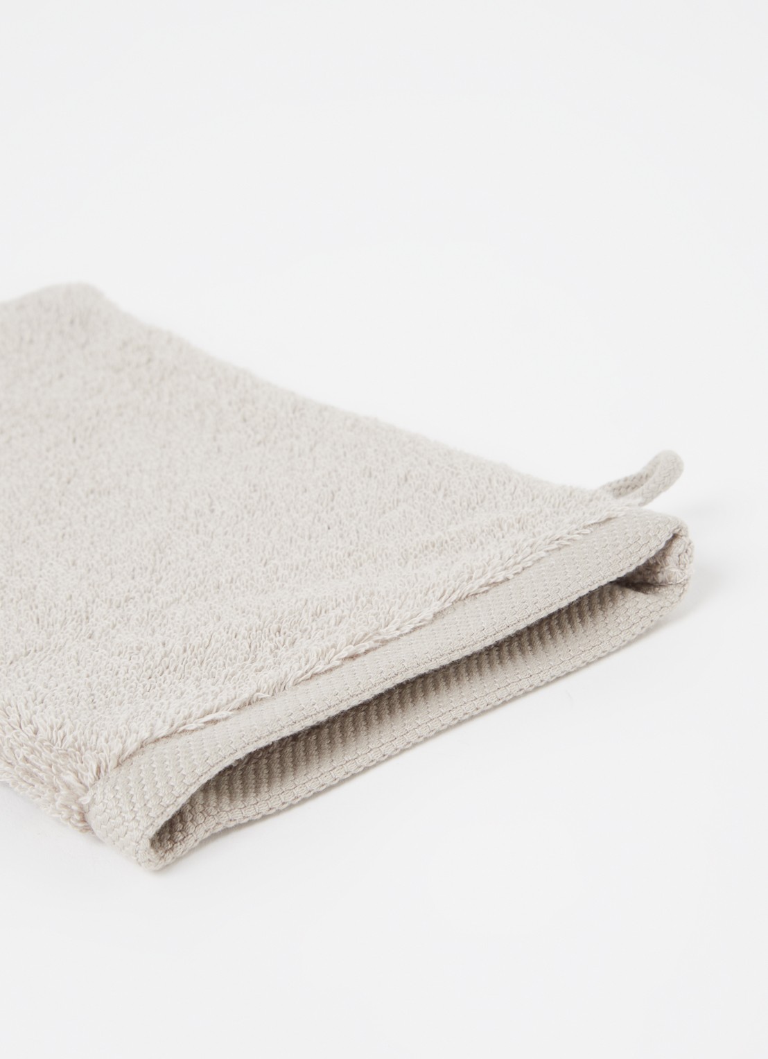 Aquanova London washand - 600 gr/m² - 16 x 22 cm - detail beige
