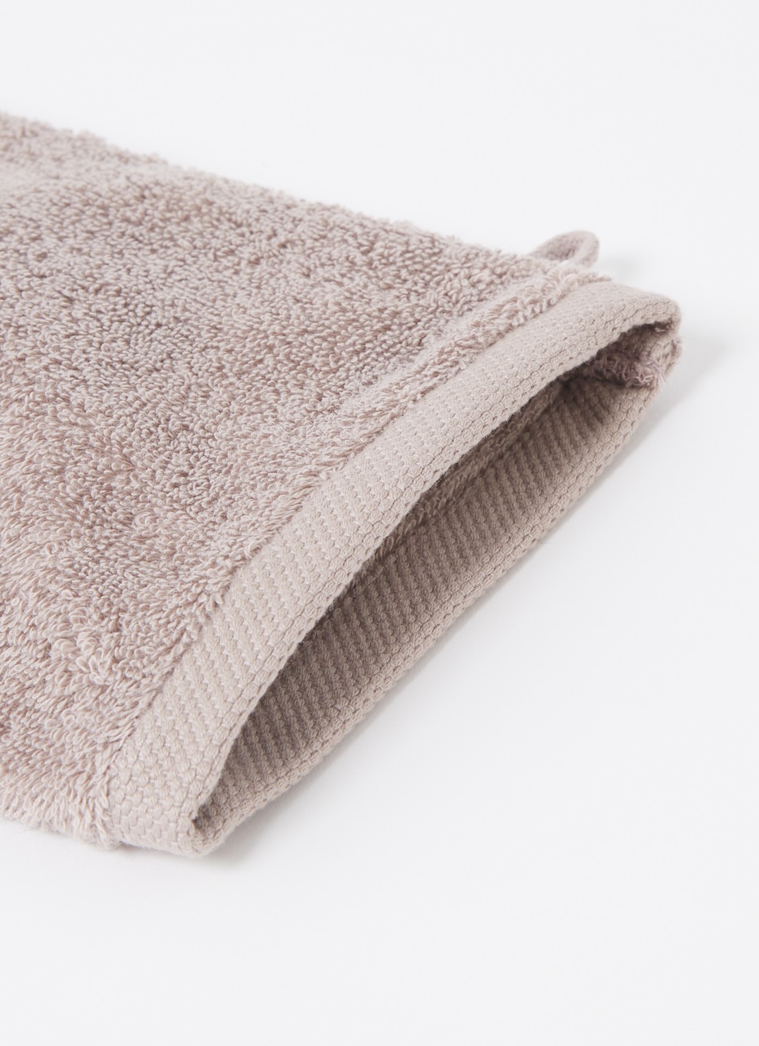Aquanova London washand - 600 gr/m² - 16 x 22 cm - detail zand