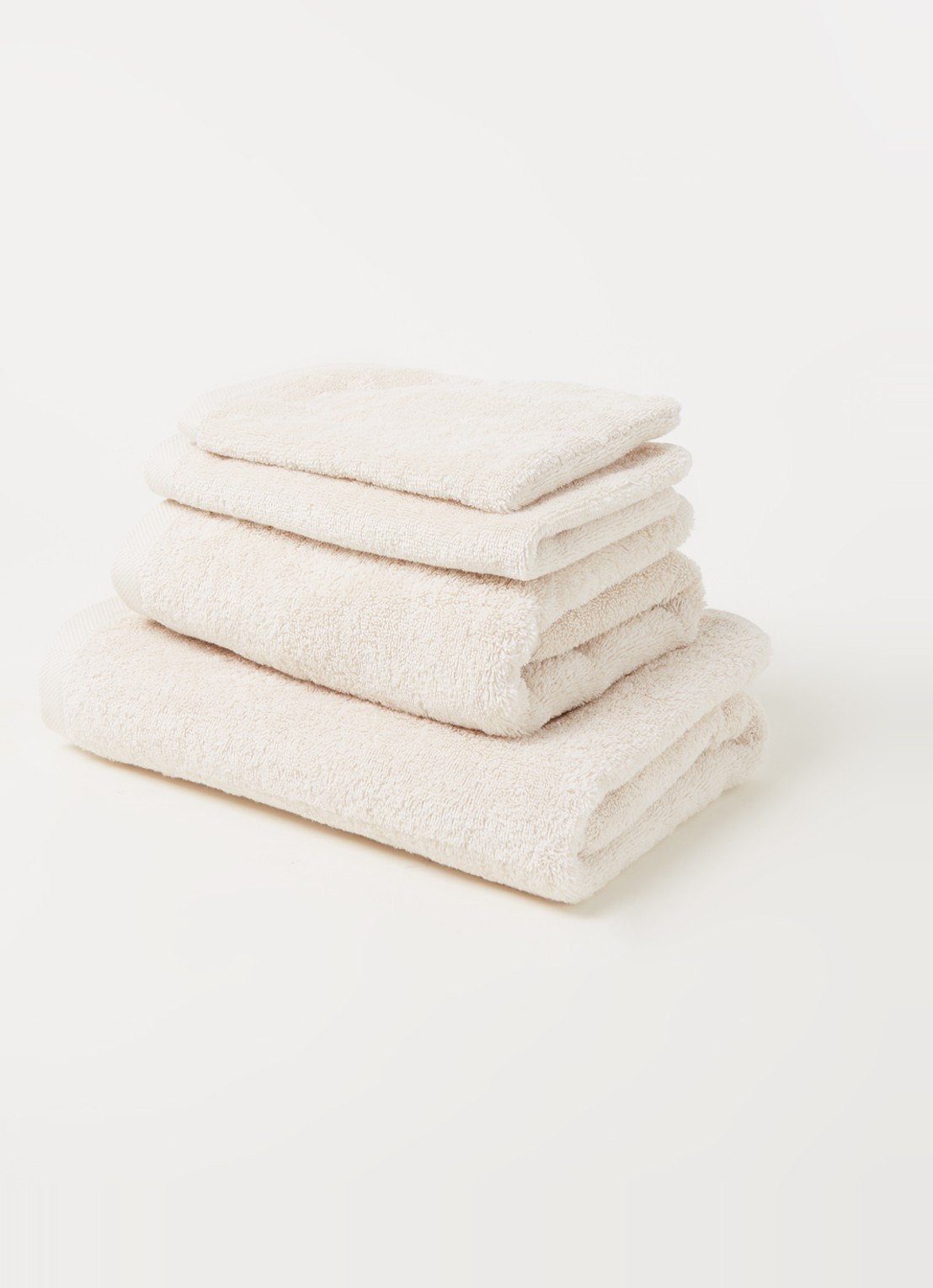 Aquanova London washand - 600 gr/m² - 16 x 22 cm - voorkant 2 gebroken wit