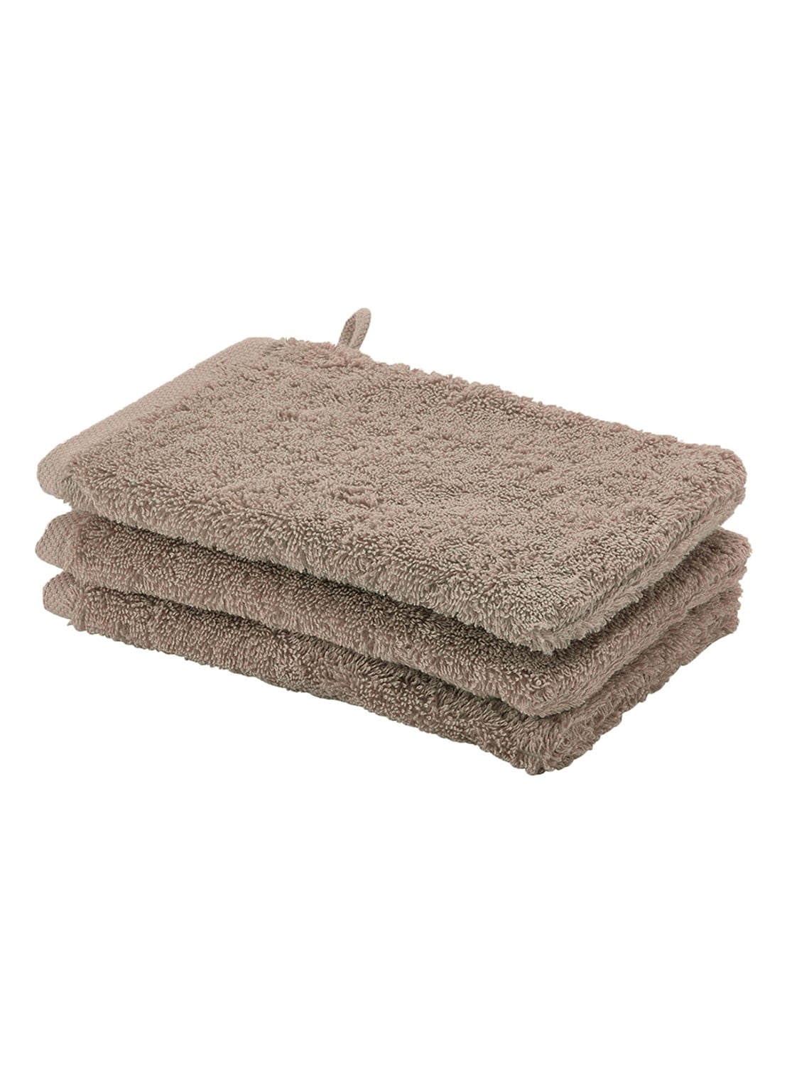 Aquanova London washandje 16 x 22 cm - voorkant brons