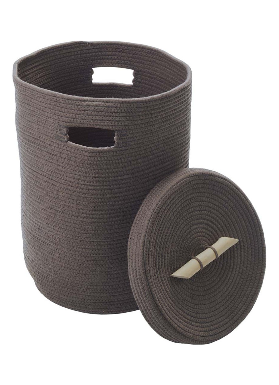 Aquanova Otis wasmand 55 cm - voorkant 2 donkerbruin
