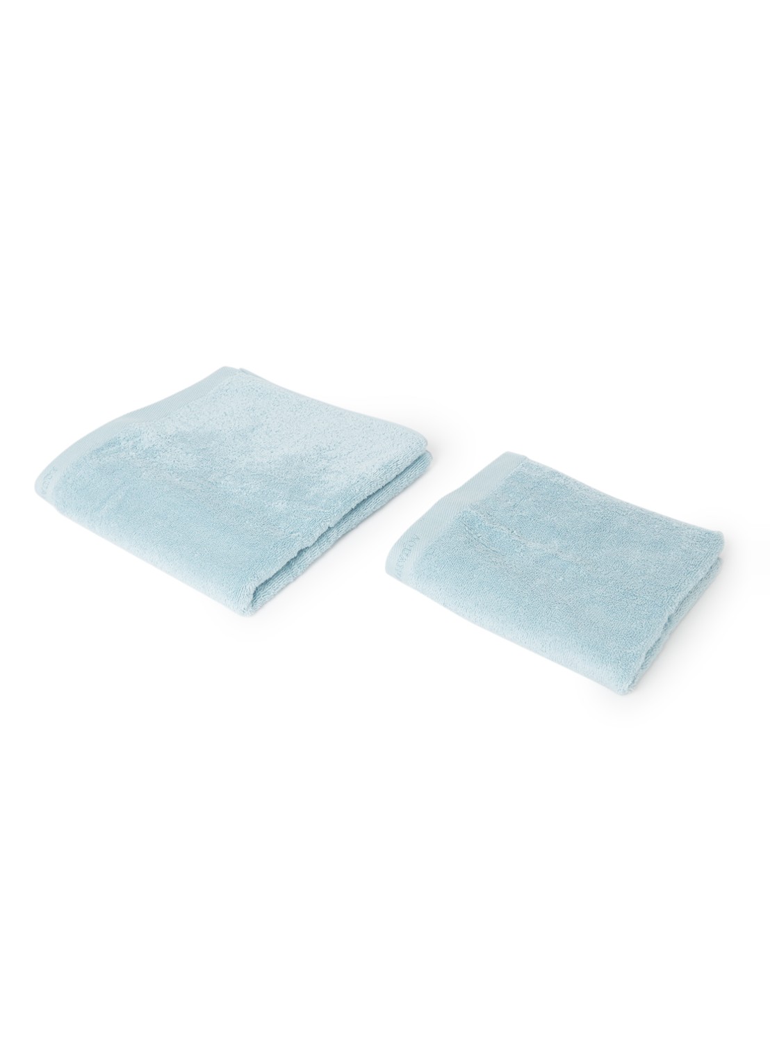 Aquanova Rio handdoek set van 4 - 500 gr/m2 - voorkant zeegroen