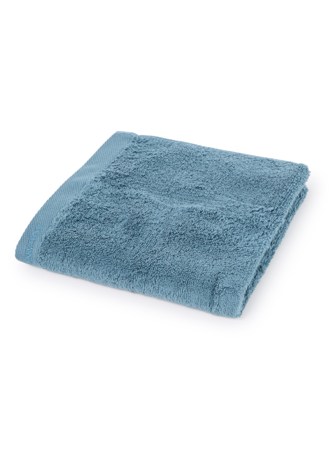 Aquanova Rio handdoek set van 4 - 500 gr/m2 - voorkant blauwgrijs