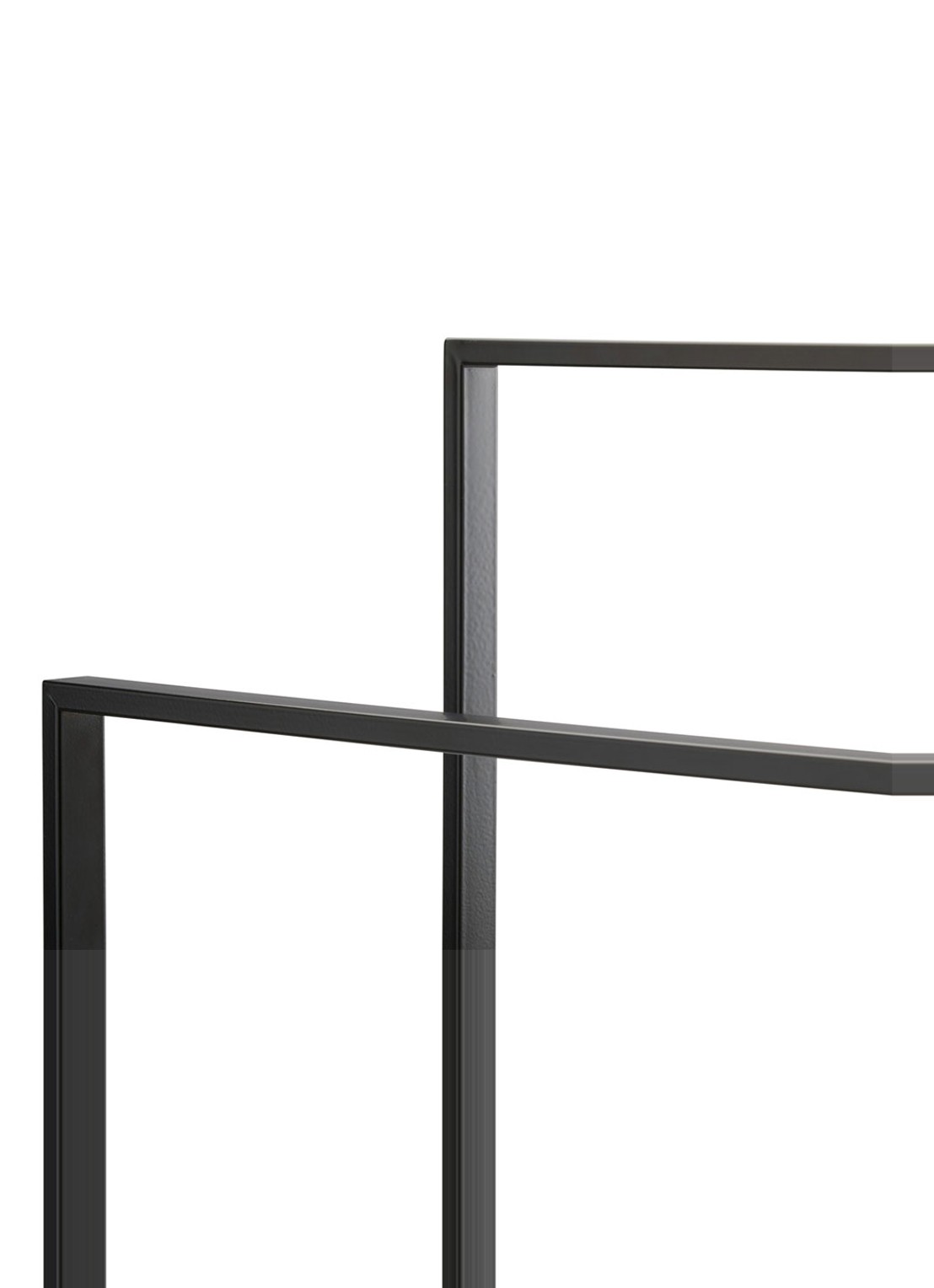 Aquanova Yuri handdoekenrek 89 cm - voorkant 2 zwart