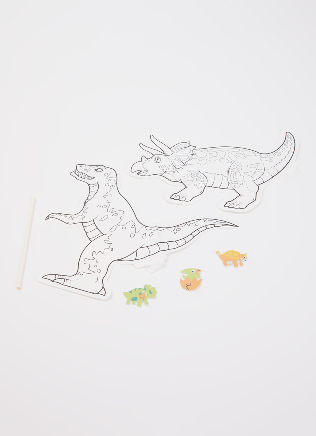 Ara Creative Dino opblaasbare kleurplaat set van 2  - voorkant 2 multicolor