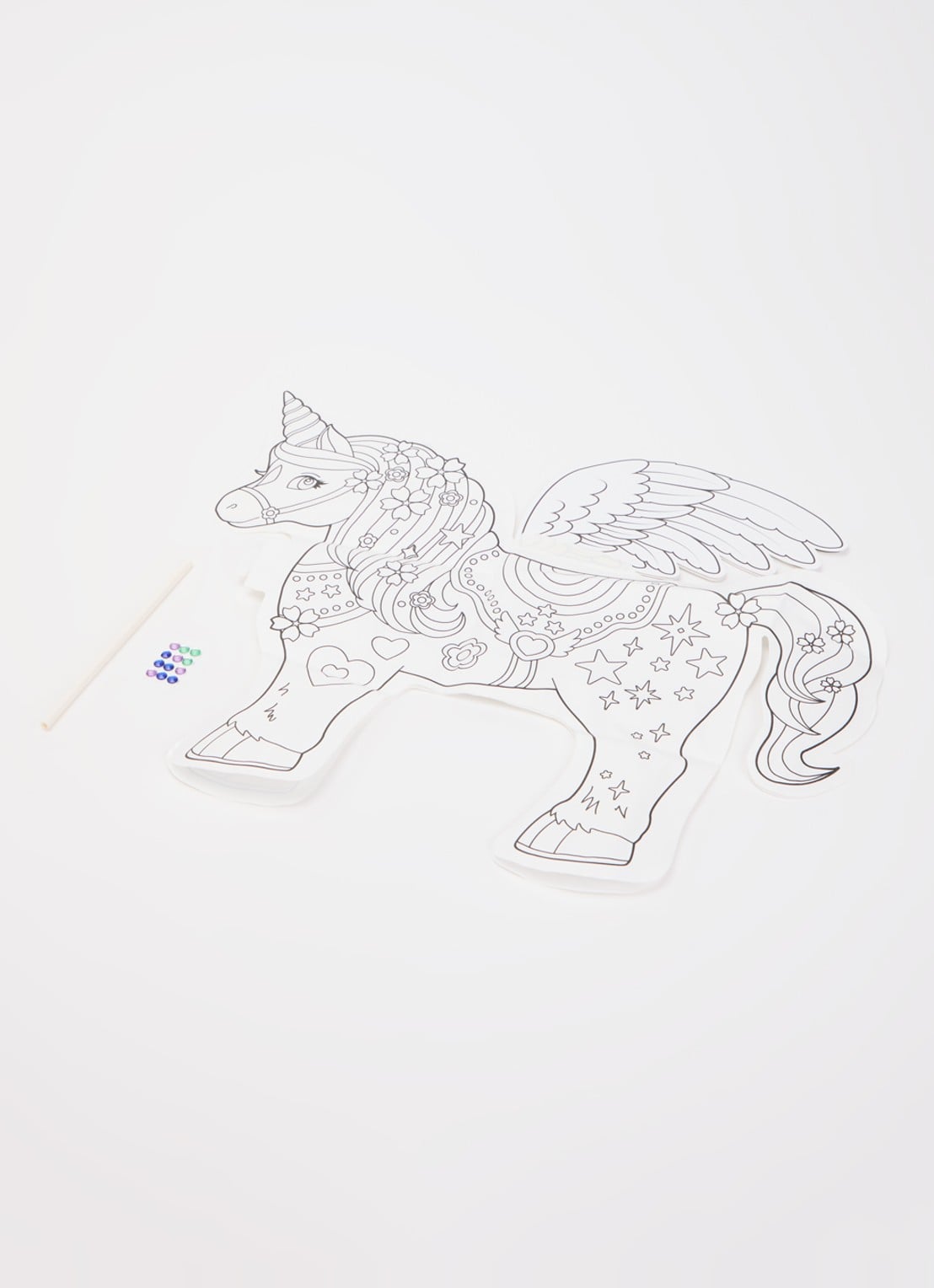 Ara Creative Giant Unicorn opblaasbare kleurplaat  - voorkant 2 multicolor