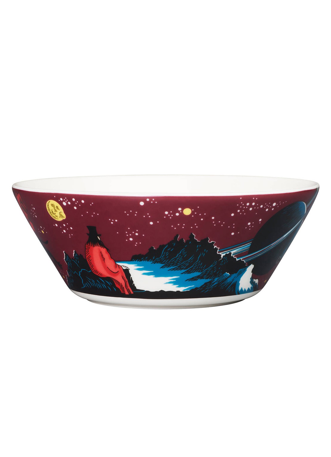 Arabia Hobgoblin kom 15 cm - voorkant aubergine