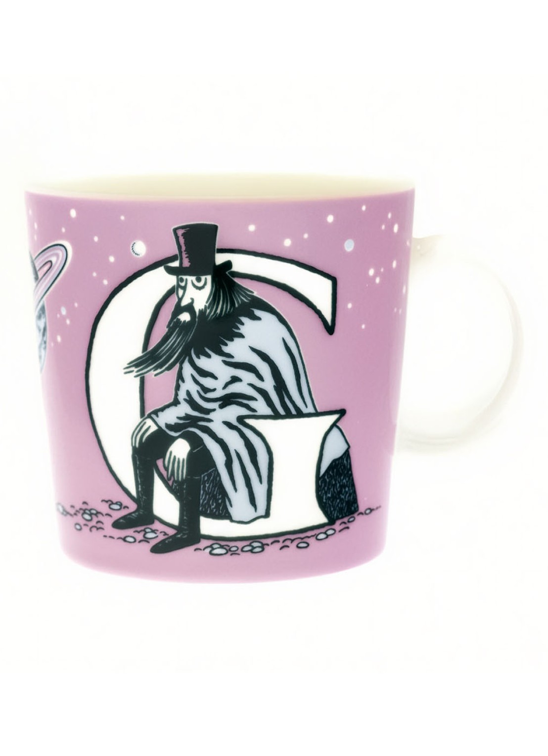 Arabia Moomin ABC G mok 40 cl - voorkant roze
