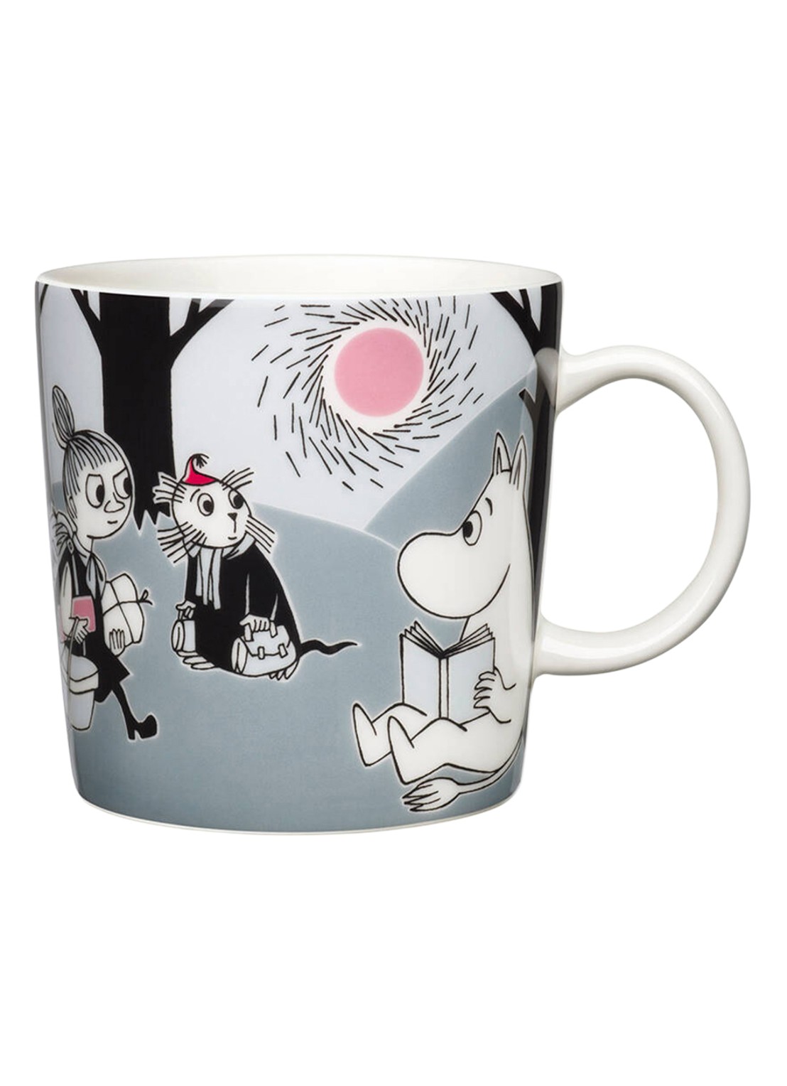 Arabia Moomin Adventure Move kopje 30 cl - voorkant grijs