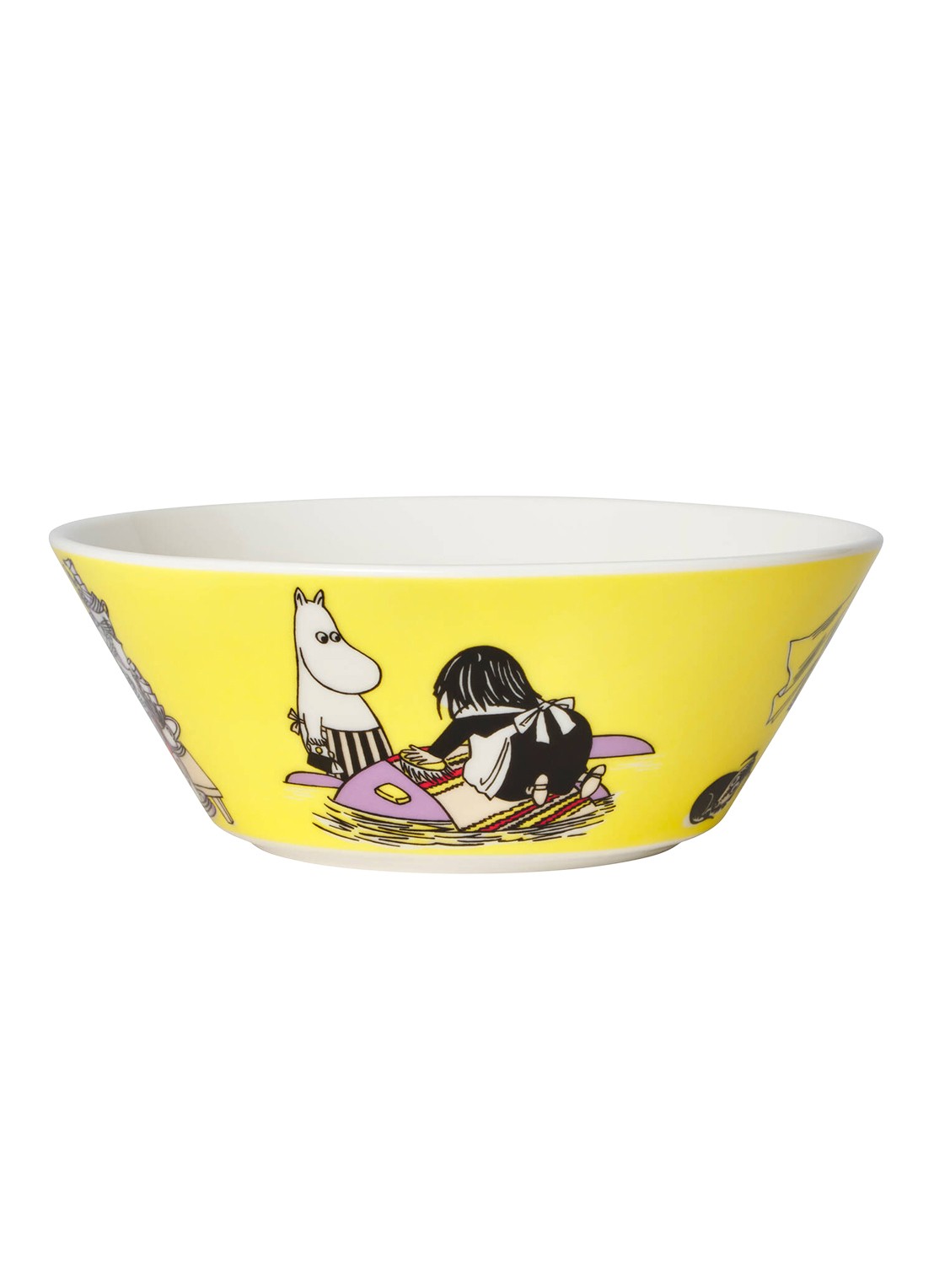 Arabia Moomin kom 15 cm - voorkant geel