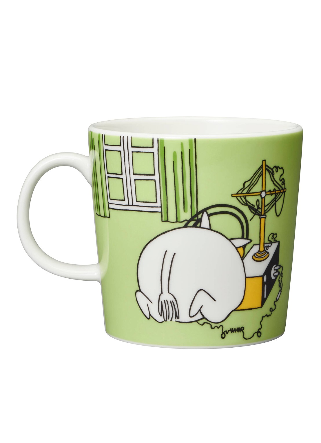 Arabia Moomin kopje 30 cl - voorkant 2 lichtgroen