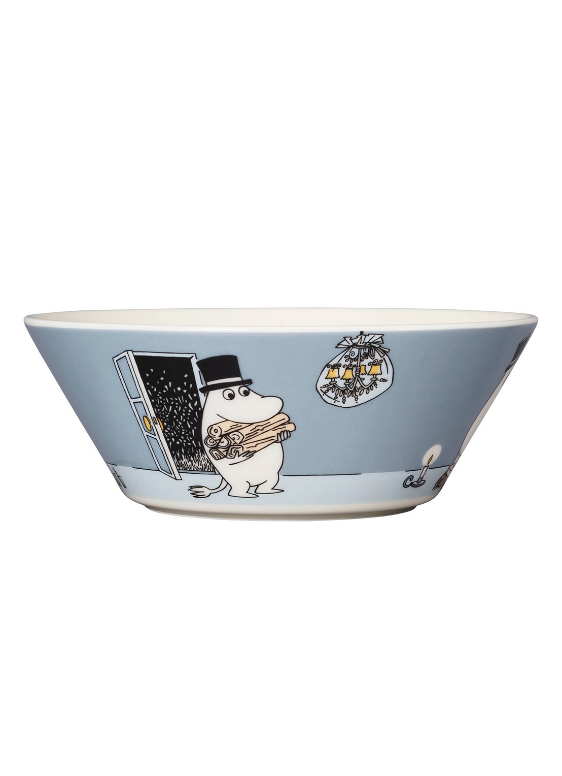 Arabia Moomin Moominpappa kom 15 cm - voorkant grijs