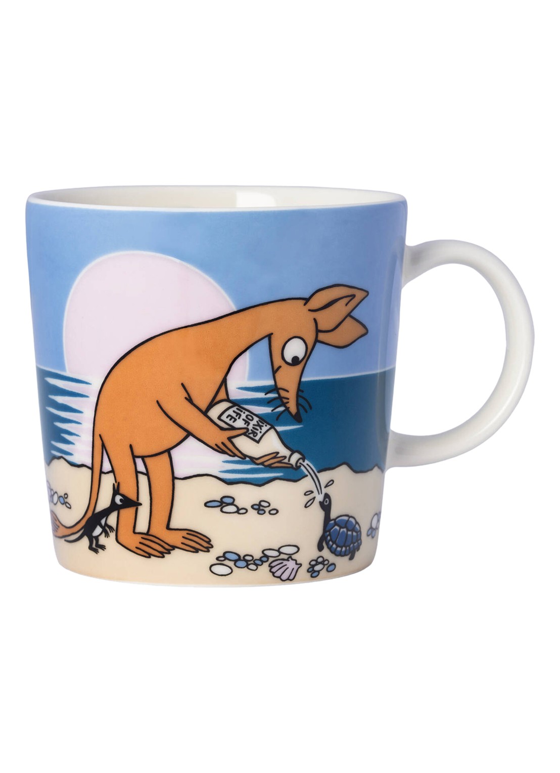 Arabia Moomin Sniff Blue kopje 30 cl - voorkant blauw