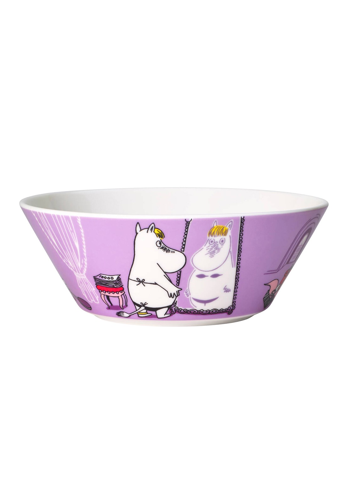 Arabia Moomin Snorkmaiden kom 15 cm - achterkant 3 lila
