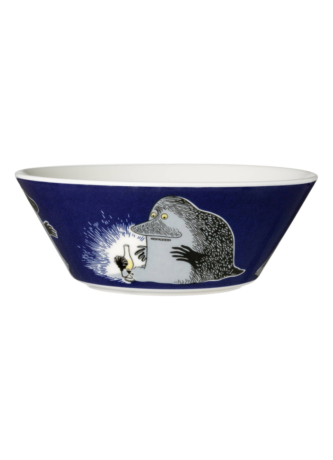 Arabia The Groke Moomin kom 15 cm - voorkant donkerblauw