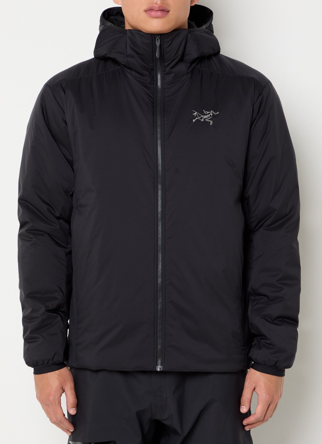 Arc'teryx Atom SV gewatteerd jack met capuchon en ritszakken - detail 2 zwart