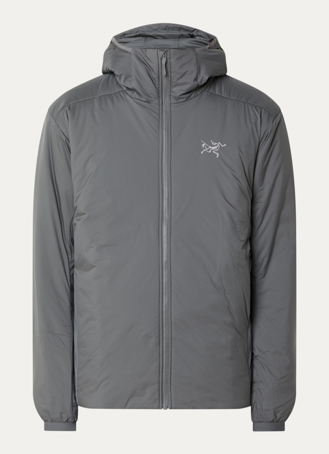 Arc'teryx Atom SV gewatteerd jack met capuchon en ritszakken - voorkant 2 grijs