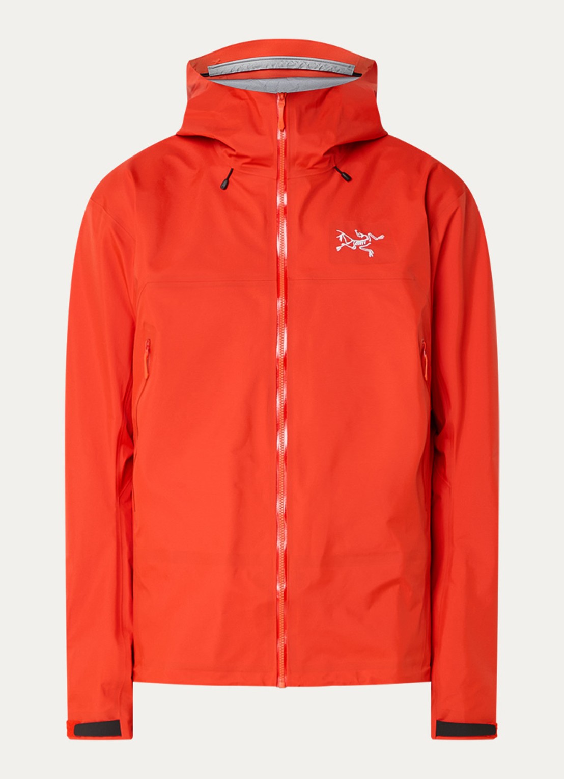 Arc'teryx Beta Gore-Tex jack met capuchon en ritszakken - voorkant rood