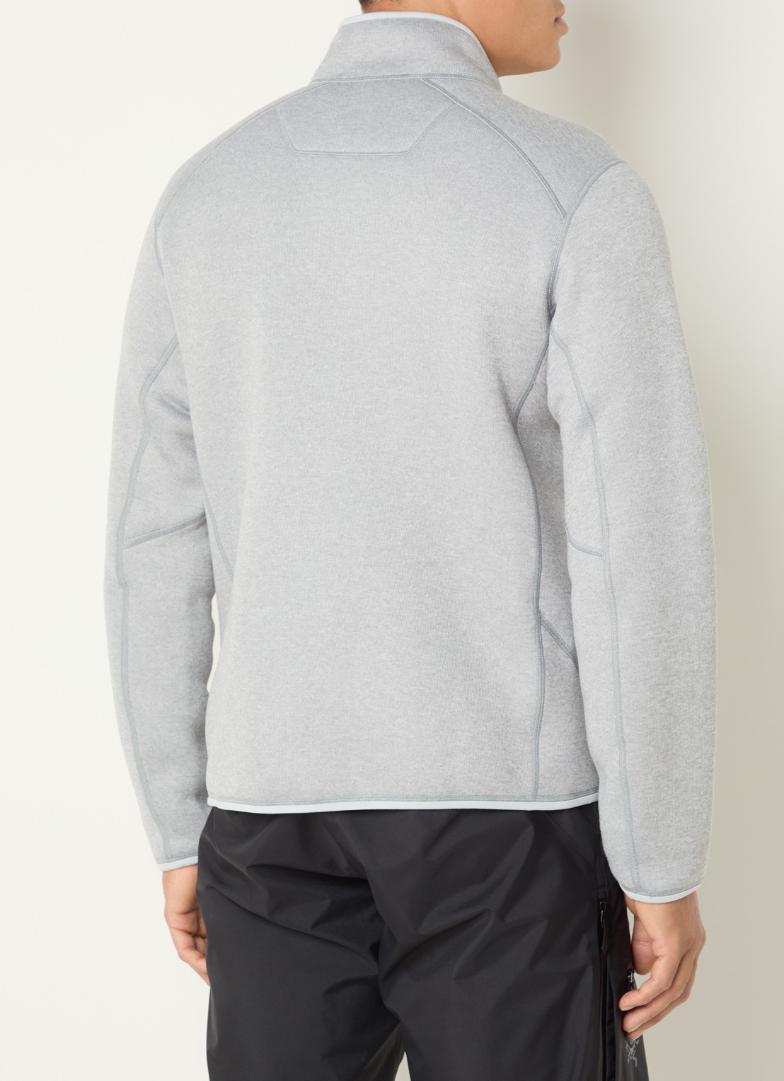 Arc'teryx Covert sweatvest met ritszakken - achterkant donkergrijs