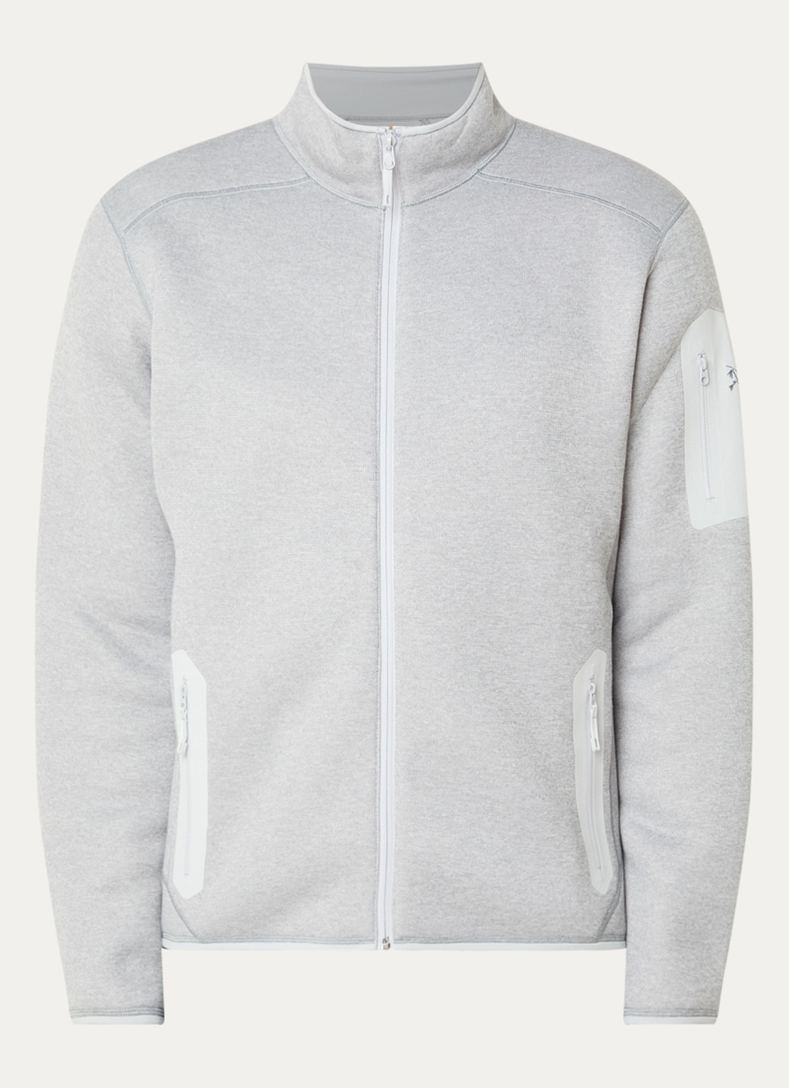 Arc'teryx Covert sweatvest met ritszakken - voorkant 2 donkergrijs